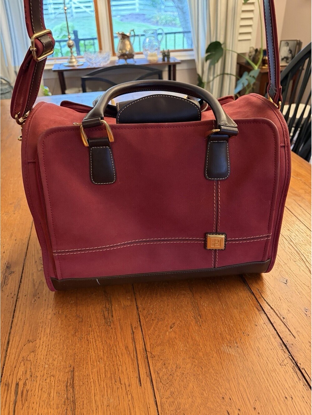 Diane Von Furstenberg DVF Weekender Bag Brown Tan Travel Duffel Carry On